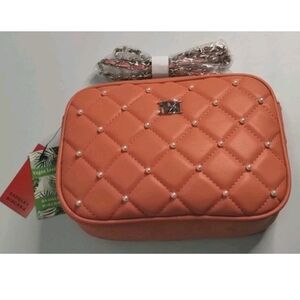 Orange Quilted Women's Bag